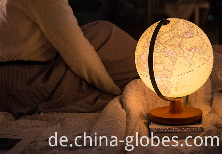 lighted world globes